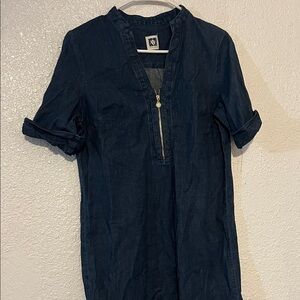 Anne Klein Navy Denim Dress